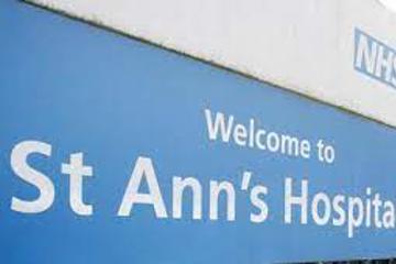 Welcome signboard of St Ann's Hospital