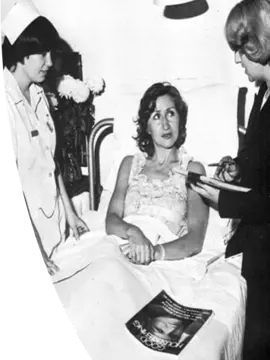 Sheila Adam, as a first year nursing student