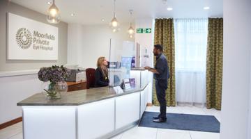 Moorfields Private Outpatient Centre Reception
