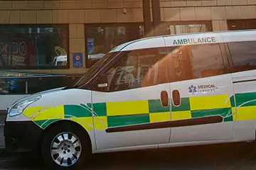NHS ambulance van