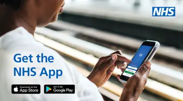 Person looking at and interacting with their mobile phone screen