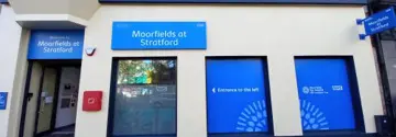 Moorfields Stratford front door