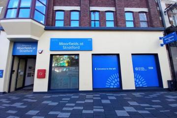 Moorfields Stratford front door