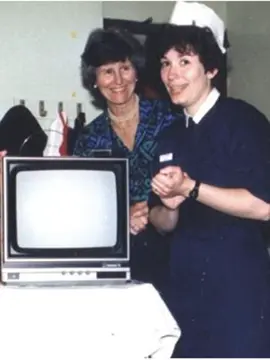 Sheila Adam, pictured in her time at the Middlesex Hospital