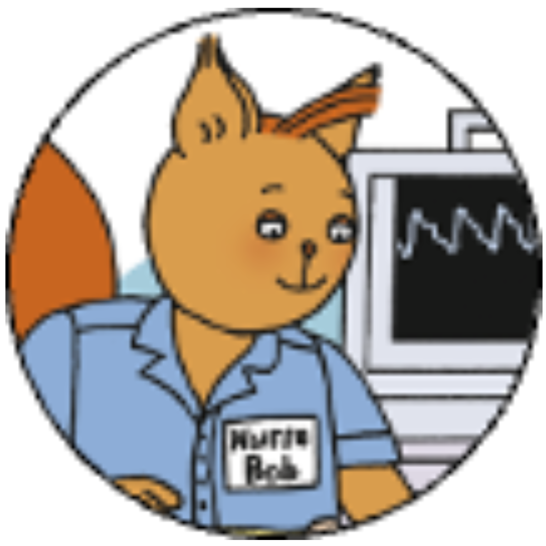 Cartoon animal nurse 